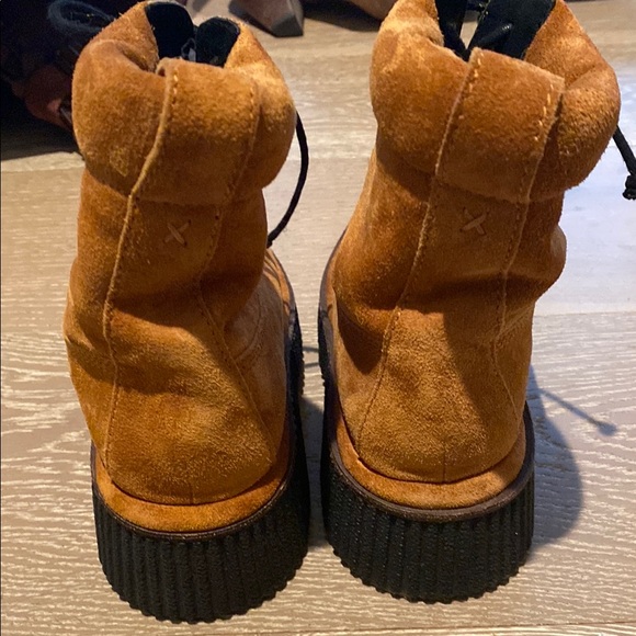 $550 Rag & Bone Women's Brown Sloane Suede Lace-up Boot 8.5 - Picture 4 of 5